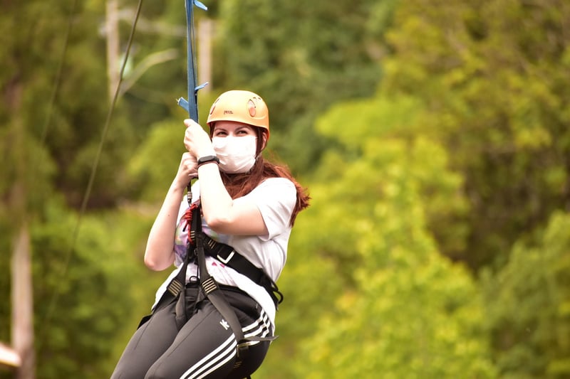 Zip Lining Over Treetops